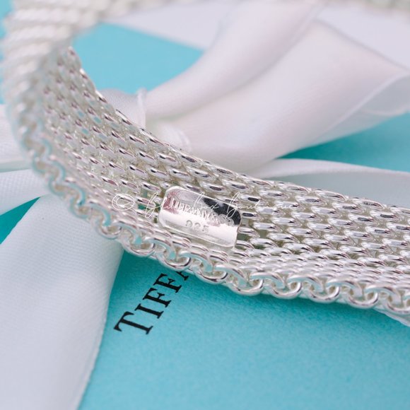 Tiffany & Co. Bracelet SOMERSET Mesh Bangle Bracelet in Sterling Silver - Picture 7 of 9